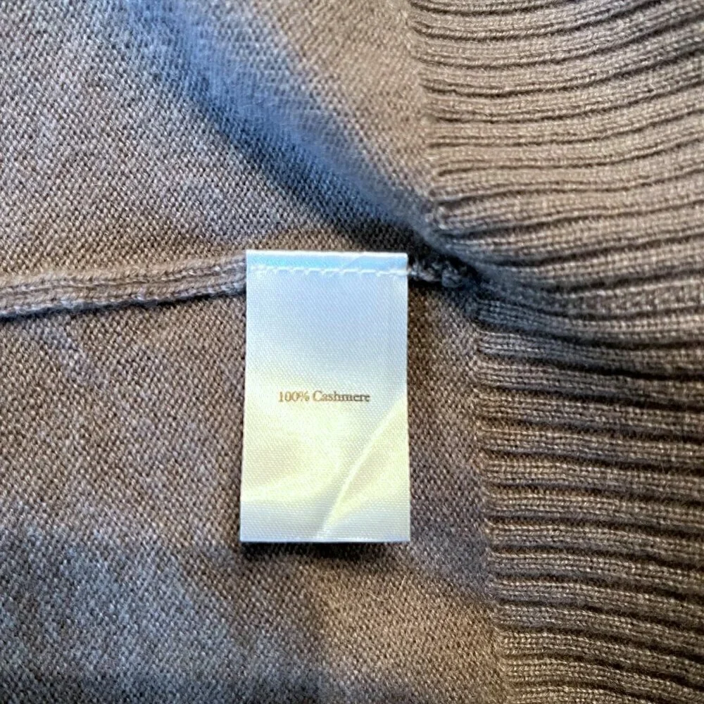 PURE COLLECTION 100% Cashmere Dusty Lavender Long Line Button Classic Cardigan 4